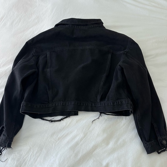 Agolde distressed denim jacket - Picture 2 of 3